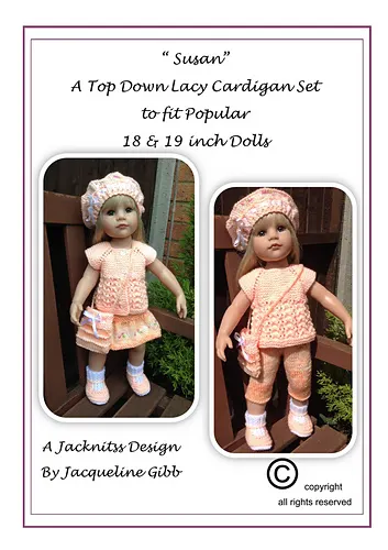 Top Down Lacy Cardigan Set