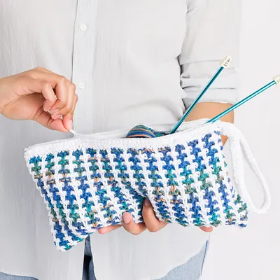 Tweed Stitch Project Bag