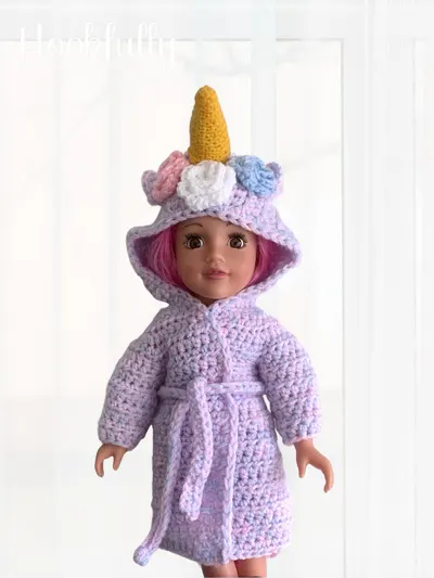 Unicorn Dolls Dressing Gown