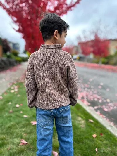 Unisex Crochet Sweater Pullover
