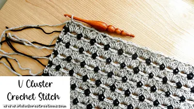V Cluster Crochet Stitch