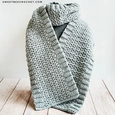 V Stitch Ridge Scarf
