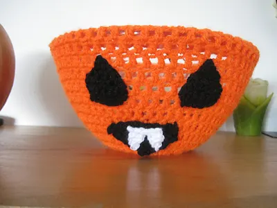 Vampire Jack o lantern Bowl Cover