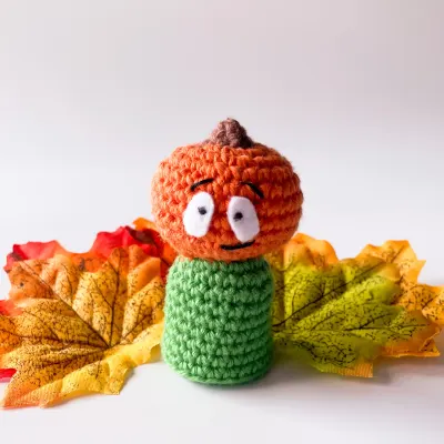 Vinny the Pumpkin Crochet Amigurumi