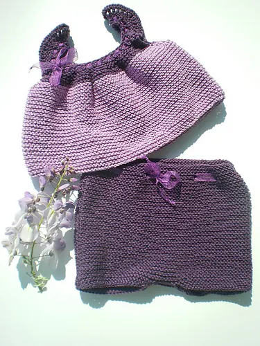 "Violette" ensemble bébé fille