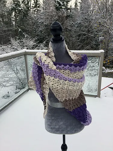 Warm C2C Shawl