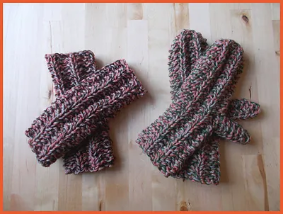 Warm Tweedy Mittens