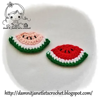 Watermelon Wedge Applique