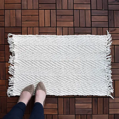 Welcome Home Herringbone Rug