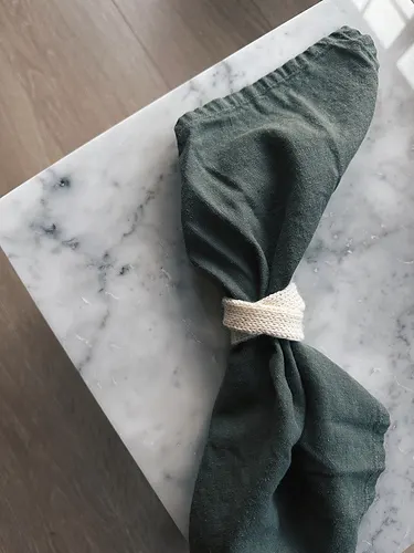 Welcome home napkin rings