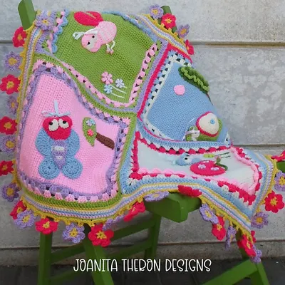 Whimsical Garden Bug Blanket