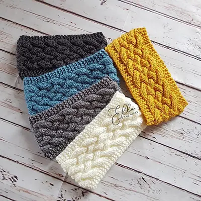 Woven cable headband