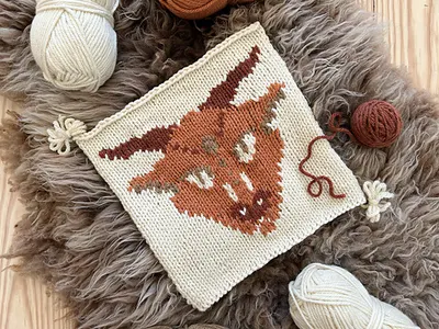 Zodiac Icons Blanket: Capricorn Square