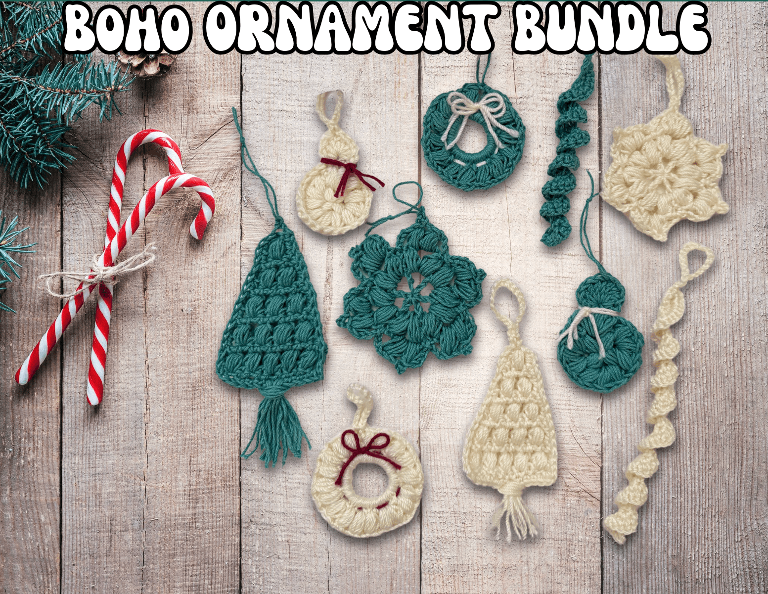 Crochet Boho Ornaments | Hanging Decor & Gift Tags | Easy and Fast! photo 2