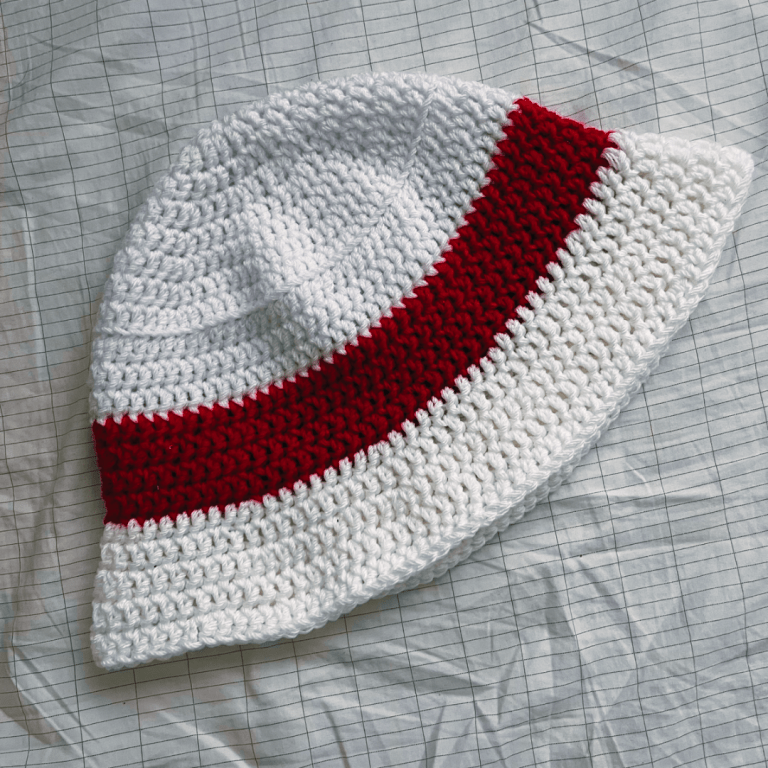 Quick and Easy Solid Stripe Bucket Hat | Free Crochet Pattern photo 3