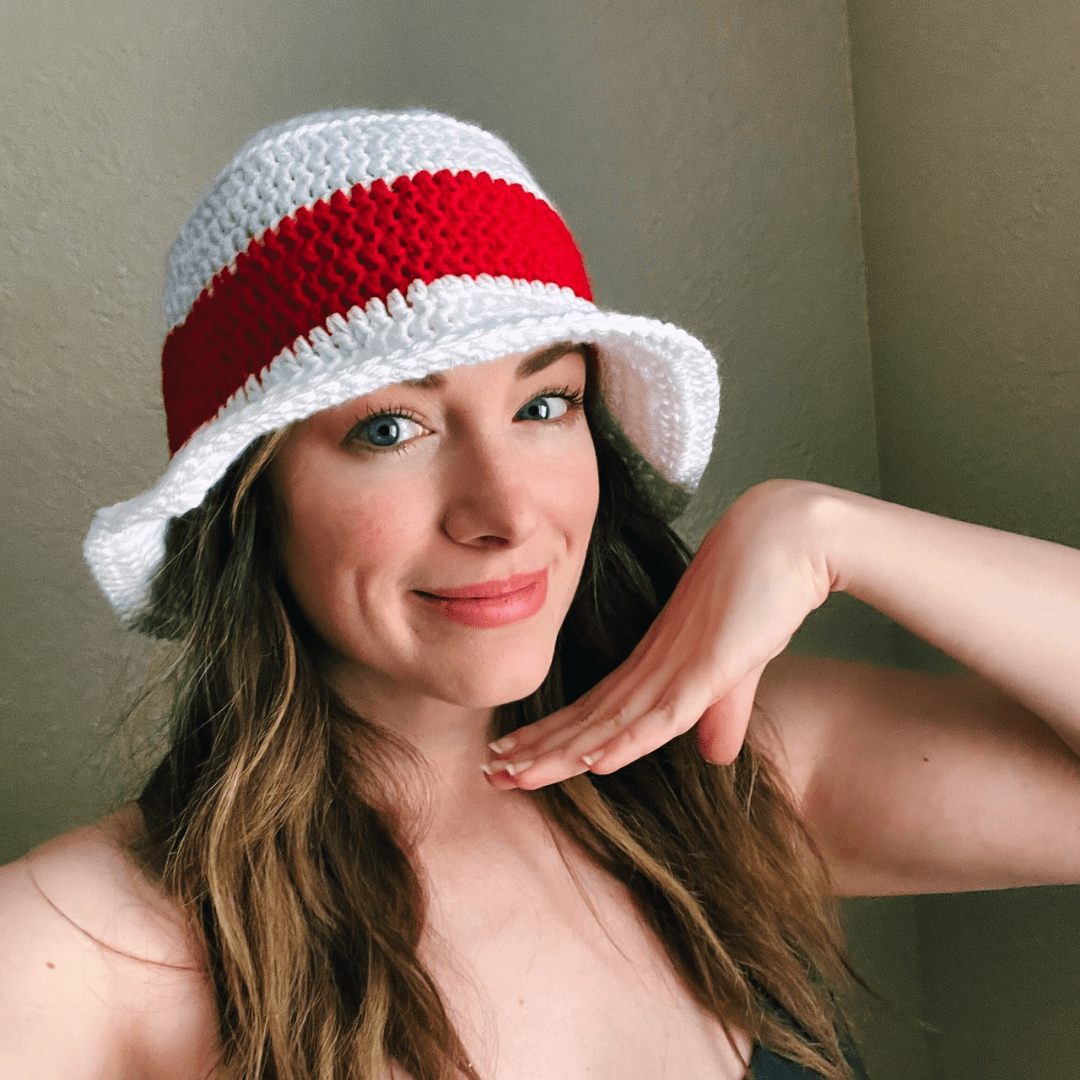 Quick and Easy Solid Stripe Bucket Hat | Free Crochet Pattern photo 1