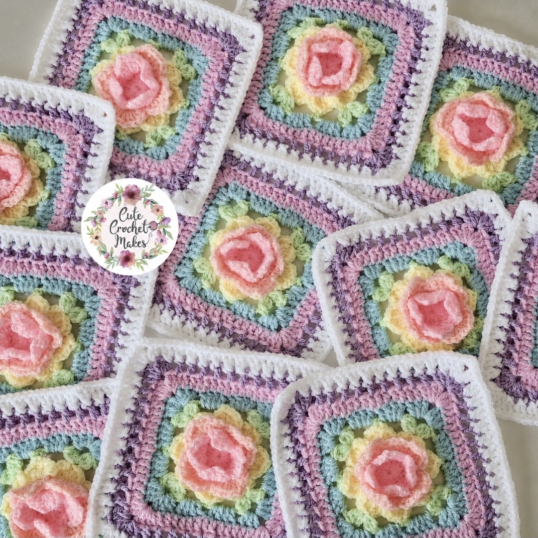 Rainbow Rose Blanket photo 3