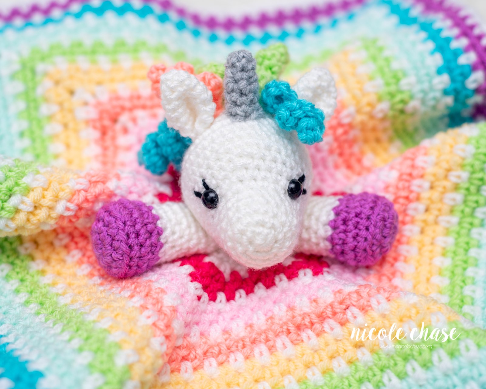 Hug Me Unicorn Lovey photo 3