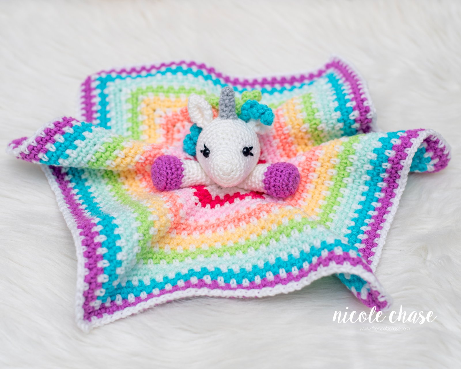 Hug Me Unicorn Lovey photo 2