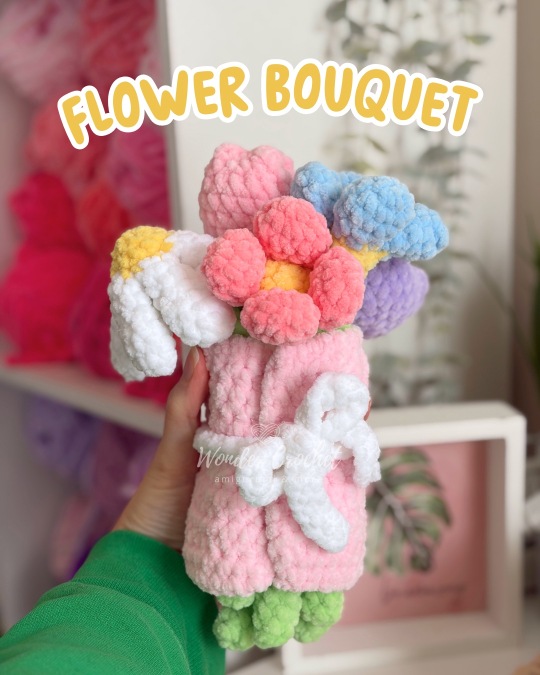 No-Sew Flower Bouquet Free Crochet Pattern photo 2