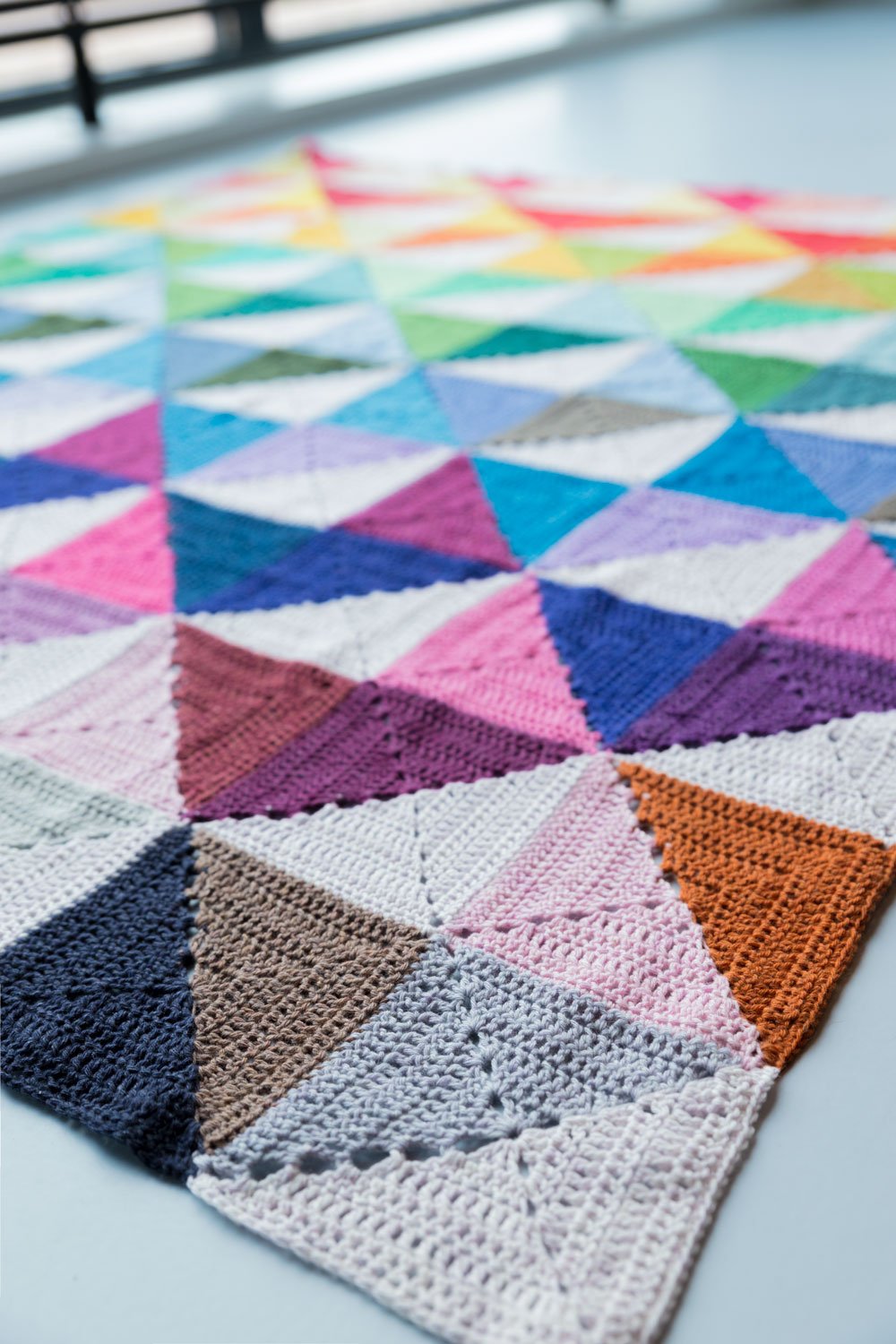 Rainbow Origami Blanket photo 3