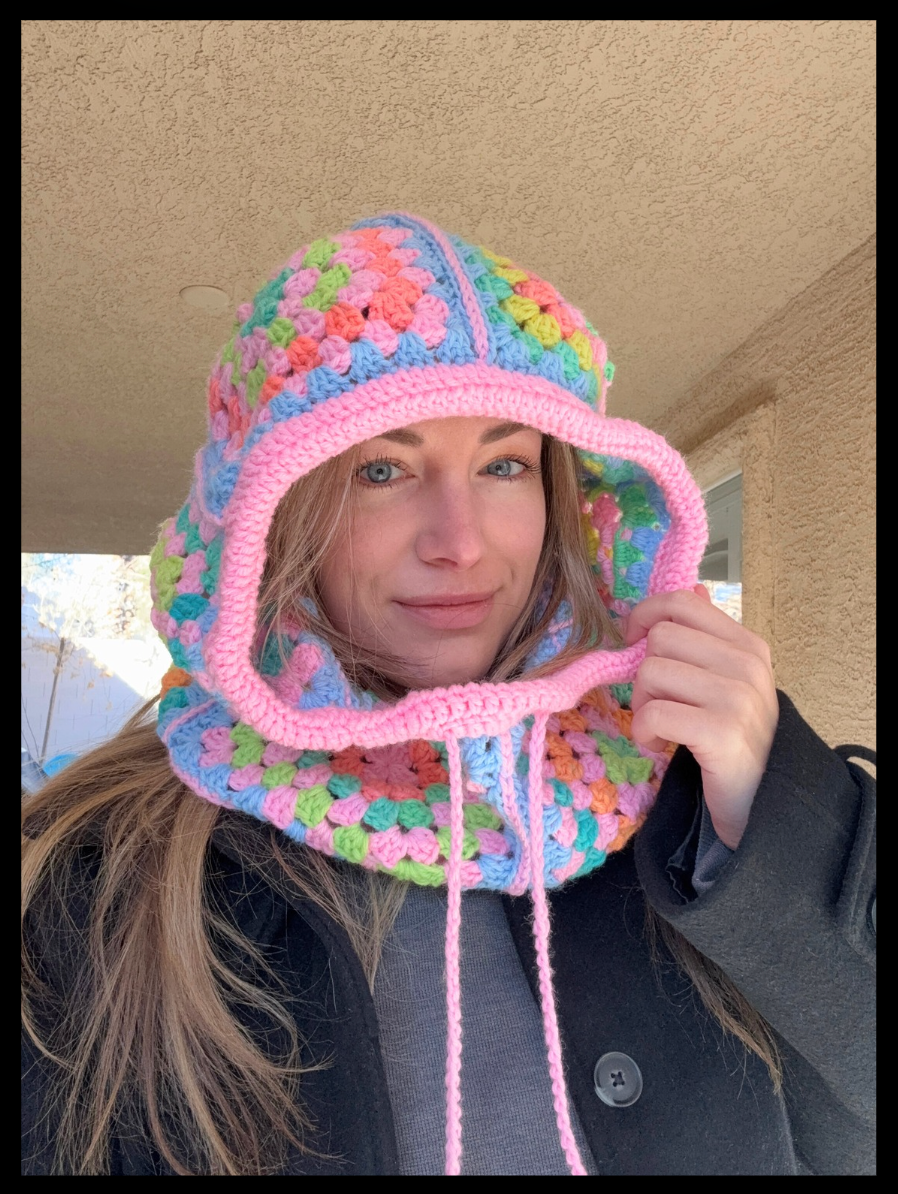 Free Pattern: Granny Square Balaclava / Snowboard and Ski Hood photo 2