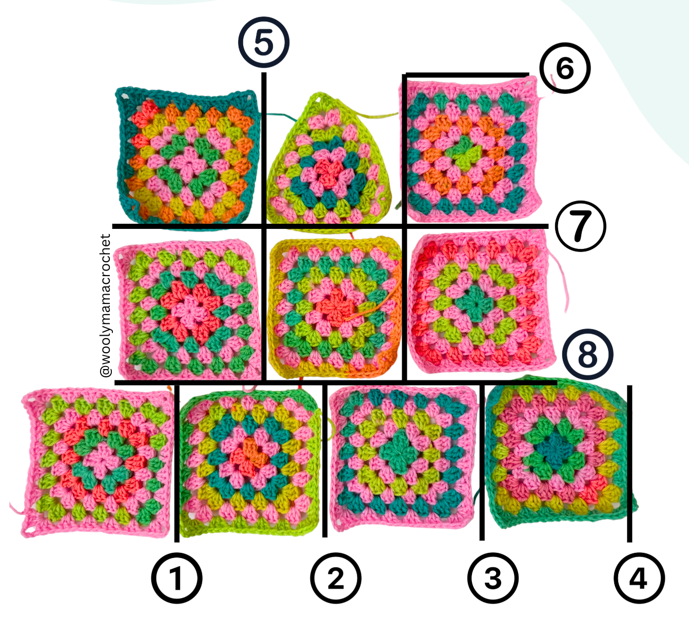 Free Pattern: Granny Square Balaclava / Snowboard and Ski Hood photo 6
