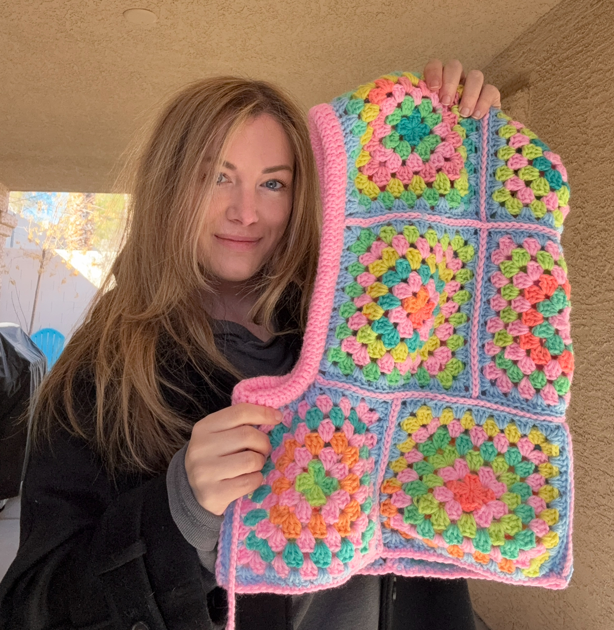 Free Pattern: Granny Square Balaclava / Snowboard and Ski Hood photo 11