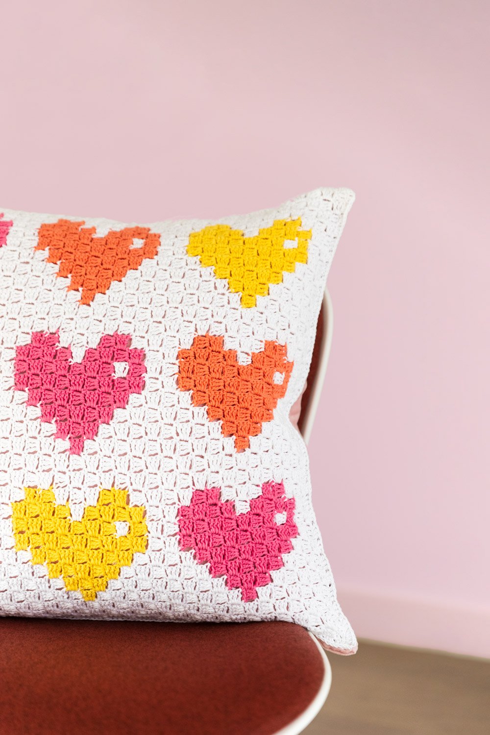 8-Bit Love C2C pillow photo 1