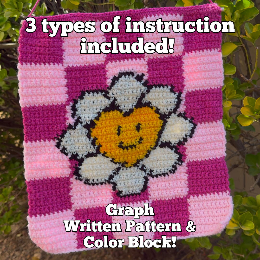 Retro Heart Daisy Tapestry: Free Crochet Pattern photo 2