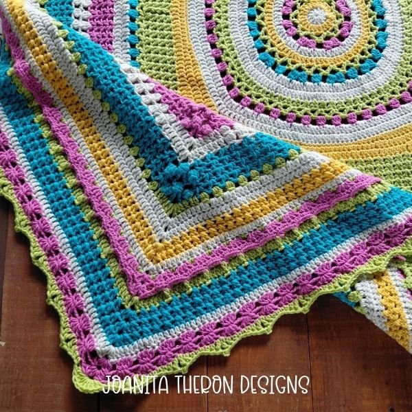 Color Me Calm Crochet Throw photo 5
