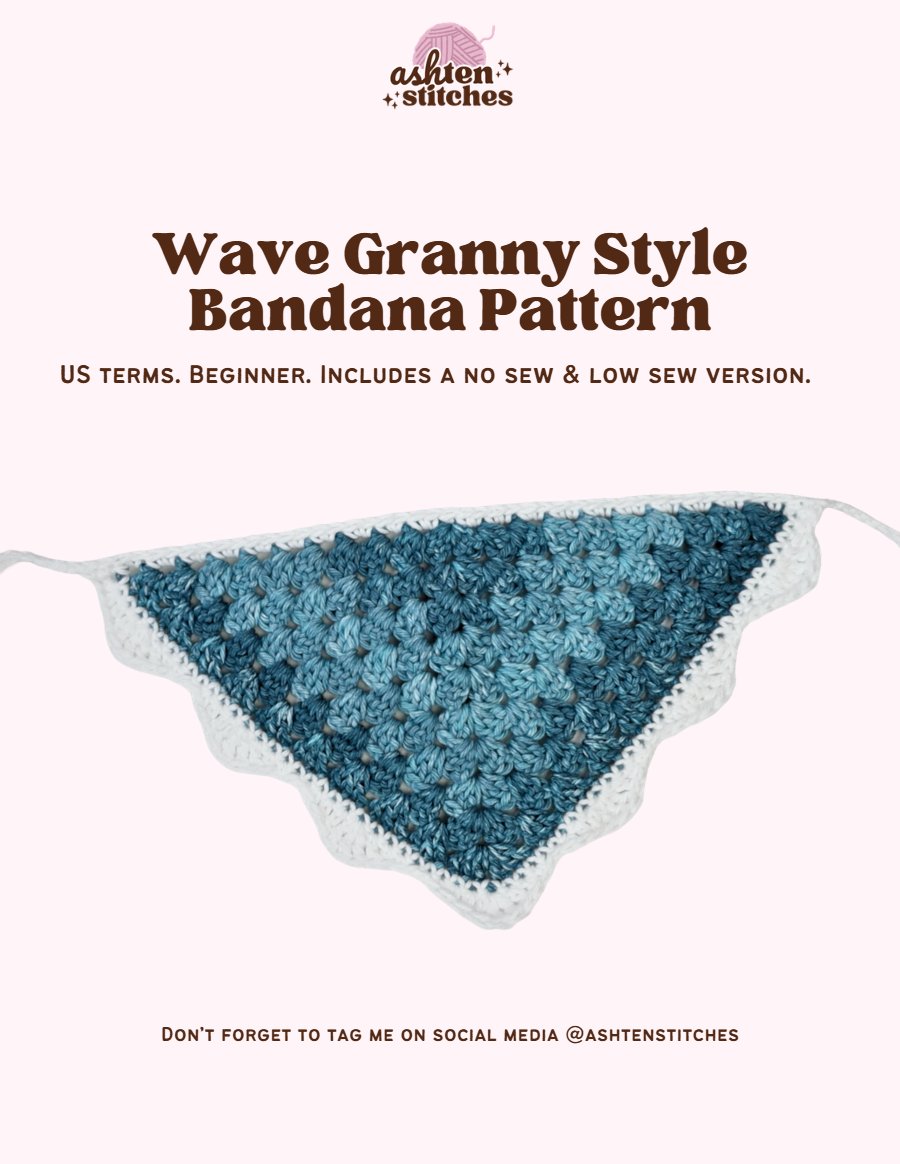 Crochet Wave Bandana Pattern
