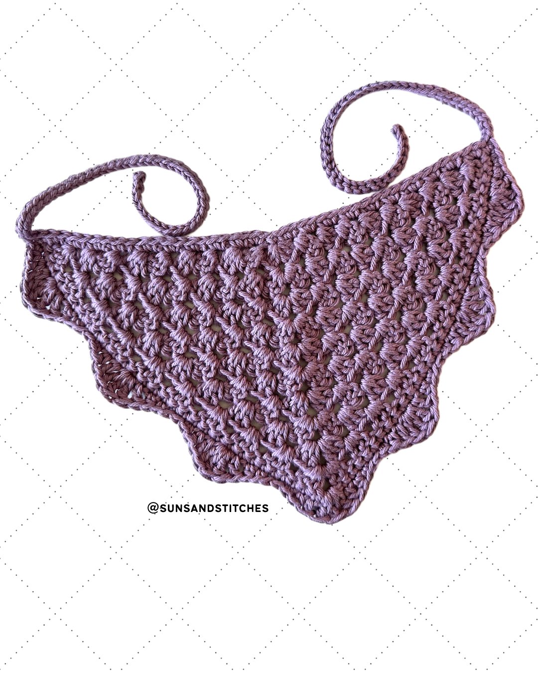 Crochet Wave Bandana Pattern photo 4