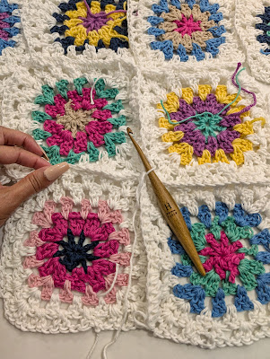 I Can Buy Myself Flowers Granny Square Bag photo 12