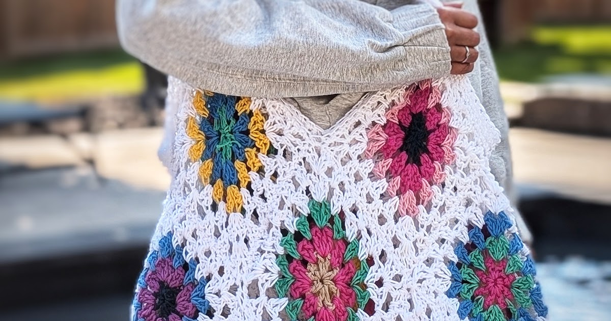 I Can Buy Myself Flowers Granny Square Bag photo 1