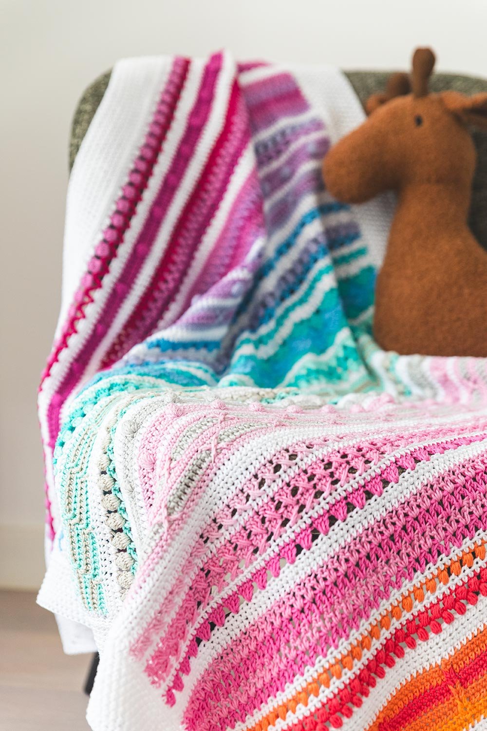 Baby Rainbow Sampler Blanket 2 photo 2