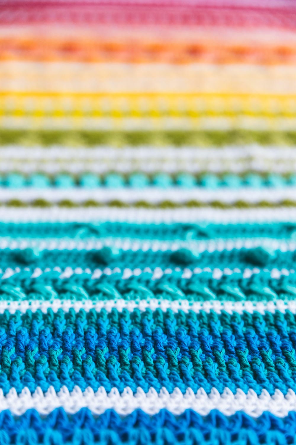 Baby Rainbow Sampler Blanket 2 photo 3