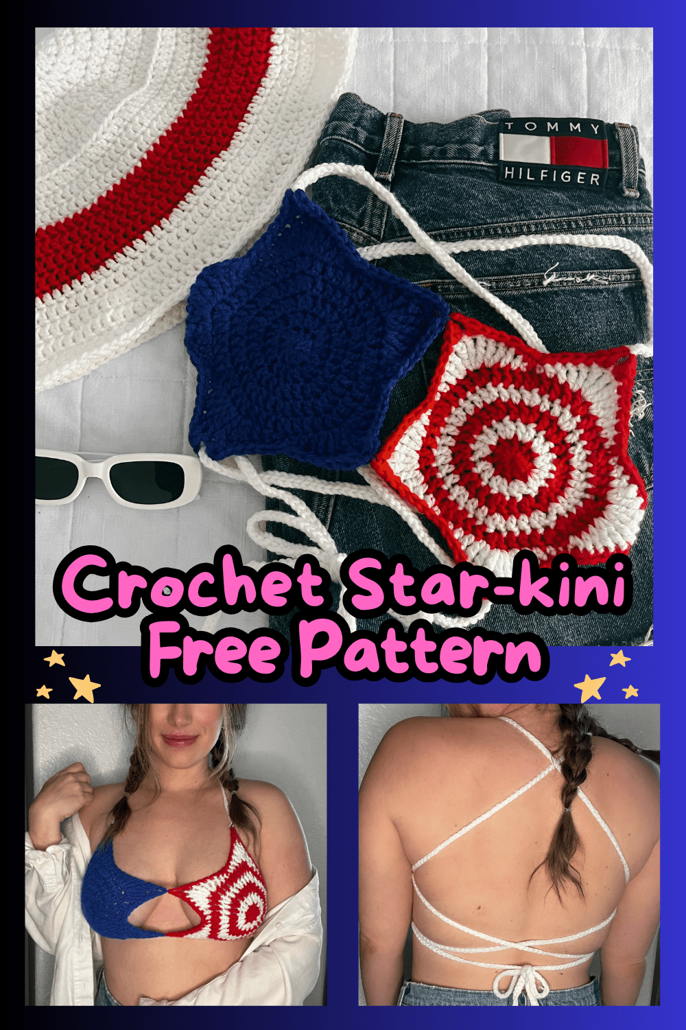 The Crochet Star-kini Bikini Top | Free Pattern photo 1