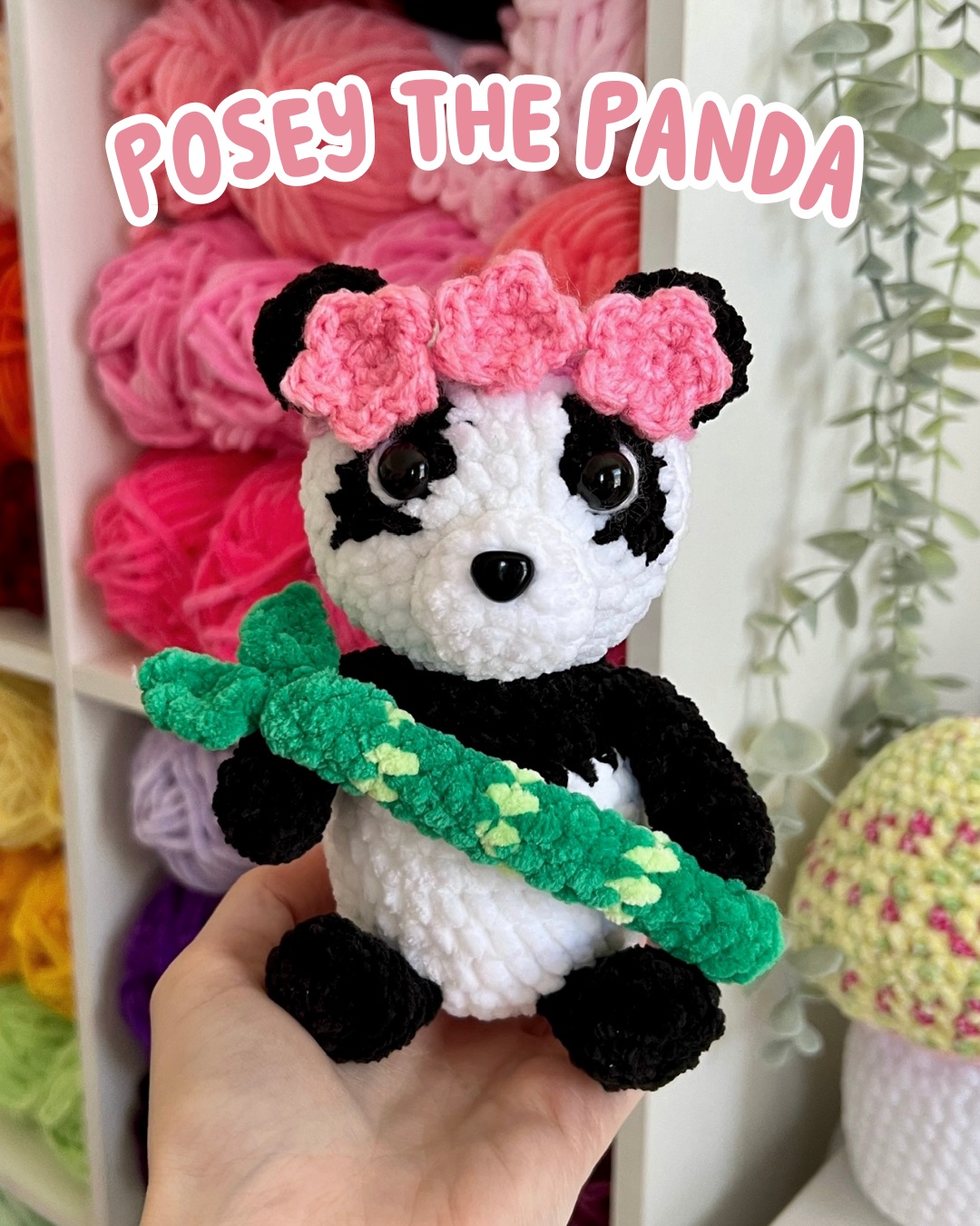 Posey the Panda: Free Crochet Pattern for a Panda with a Flower Crown! photo 2