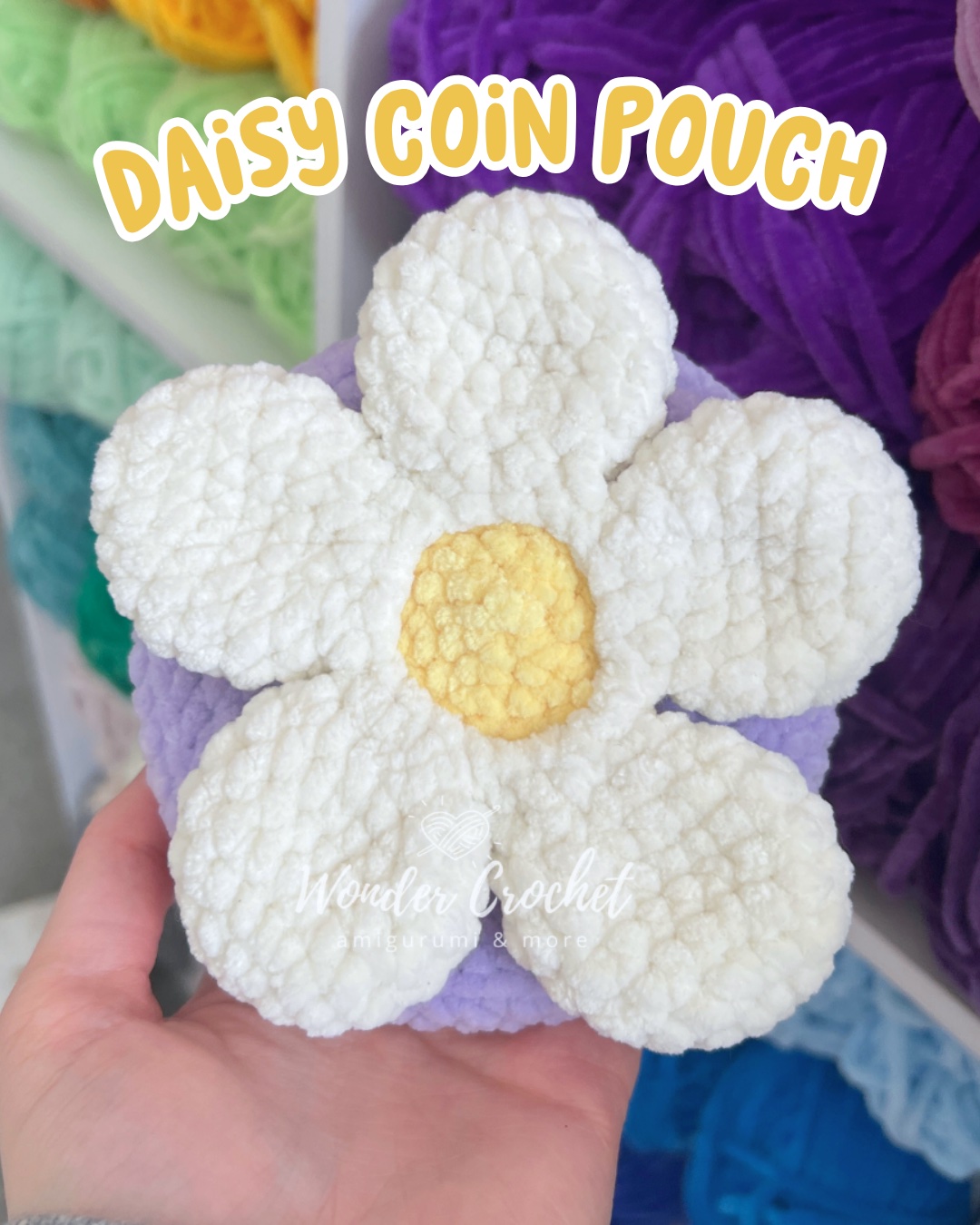Daisy Coin Pouch Free Crochet Pattern photo 2