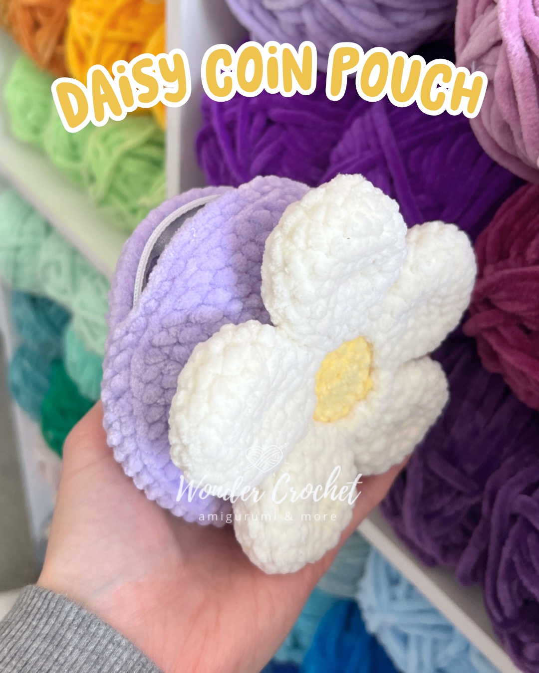 Daisy Coin Pouch Free Crochet Pattern photo 1