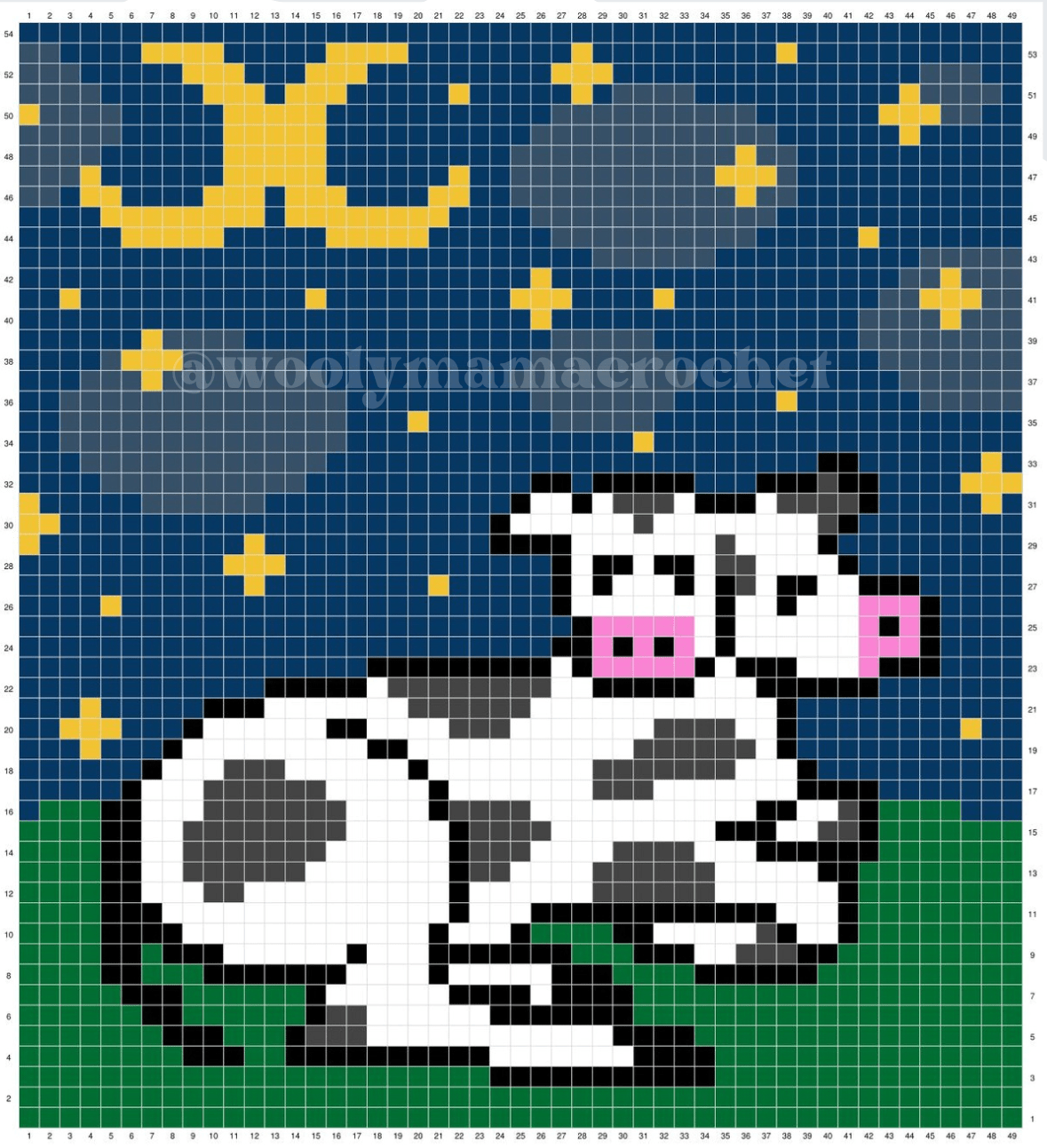 The Two-Headed Calf: A Free Crochet Tapestry Pattern 3 Ways photo 4