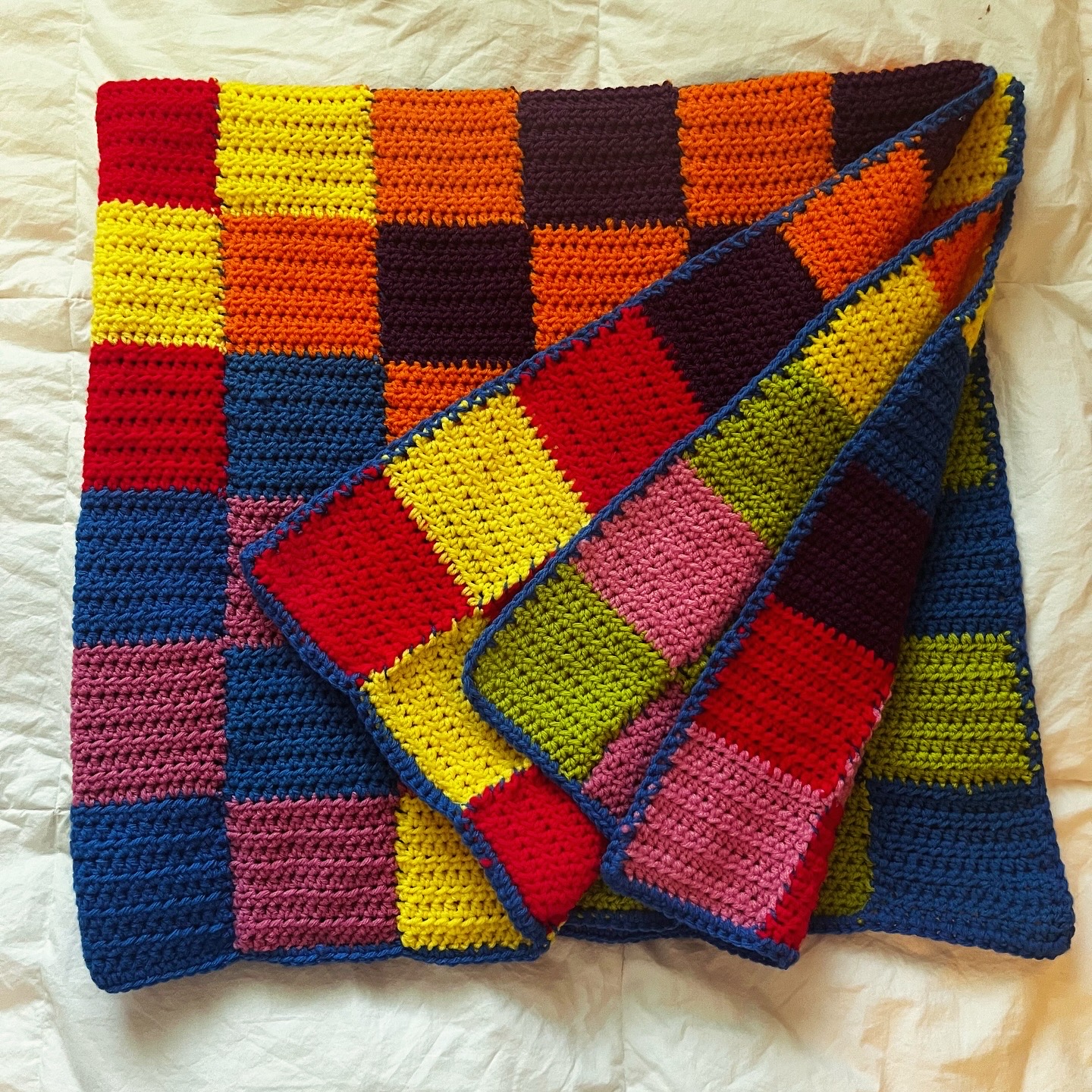 The Retro Check Blanket | Free Crochet Pattern photo 3
