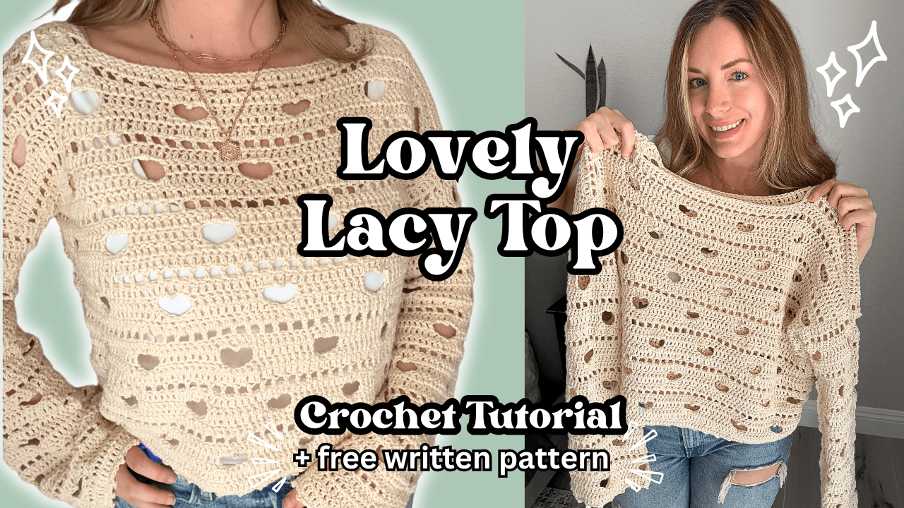 The Lovely Lacy Top: Free Crochet Pattern + Video Tutorial photo 2
