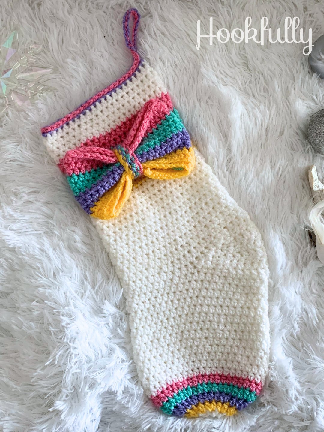 Rainbow Christmas Stocking photo 2