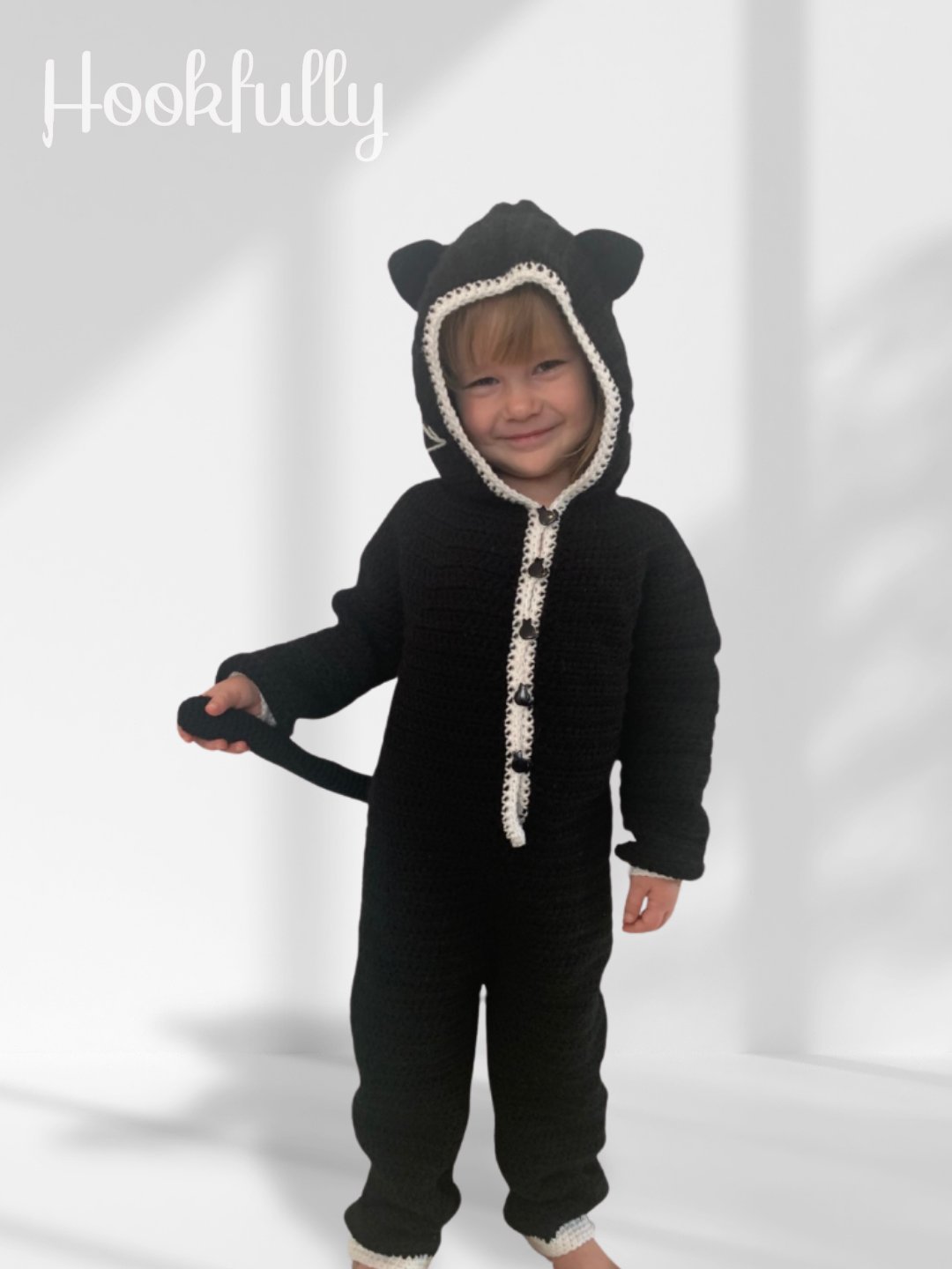 Black Cat Kids Onesie Costume photo 2