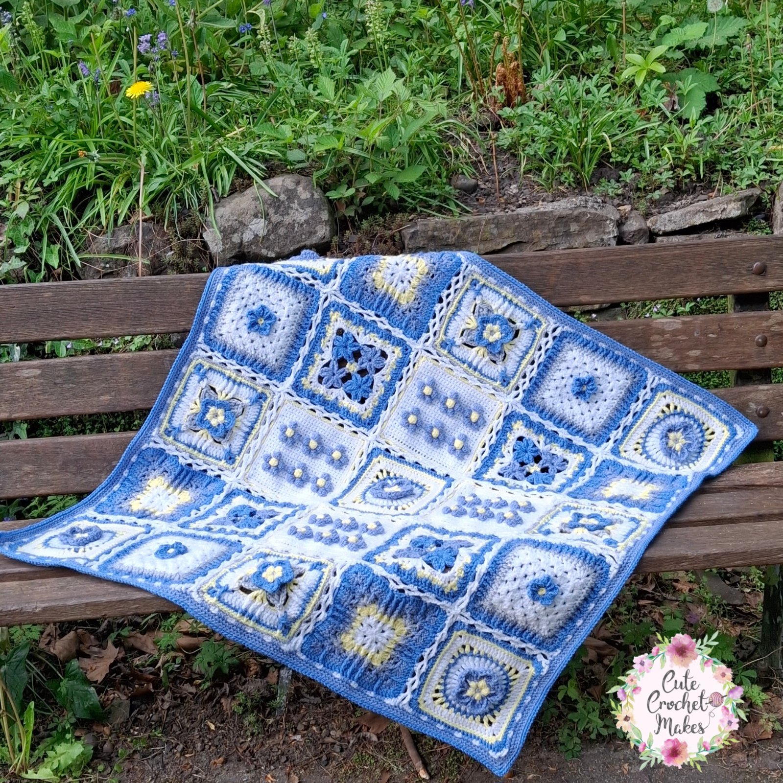 Forget Me Not Blanket Pattern photo 4