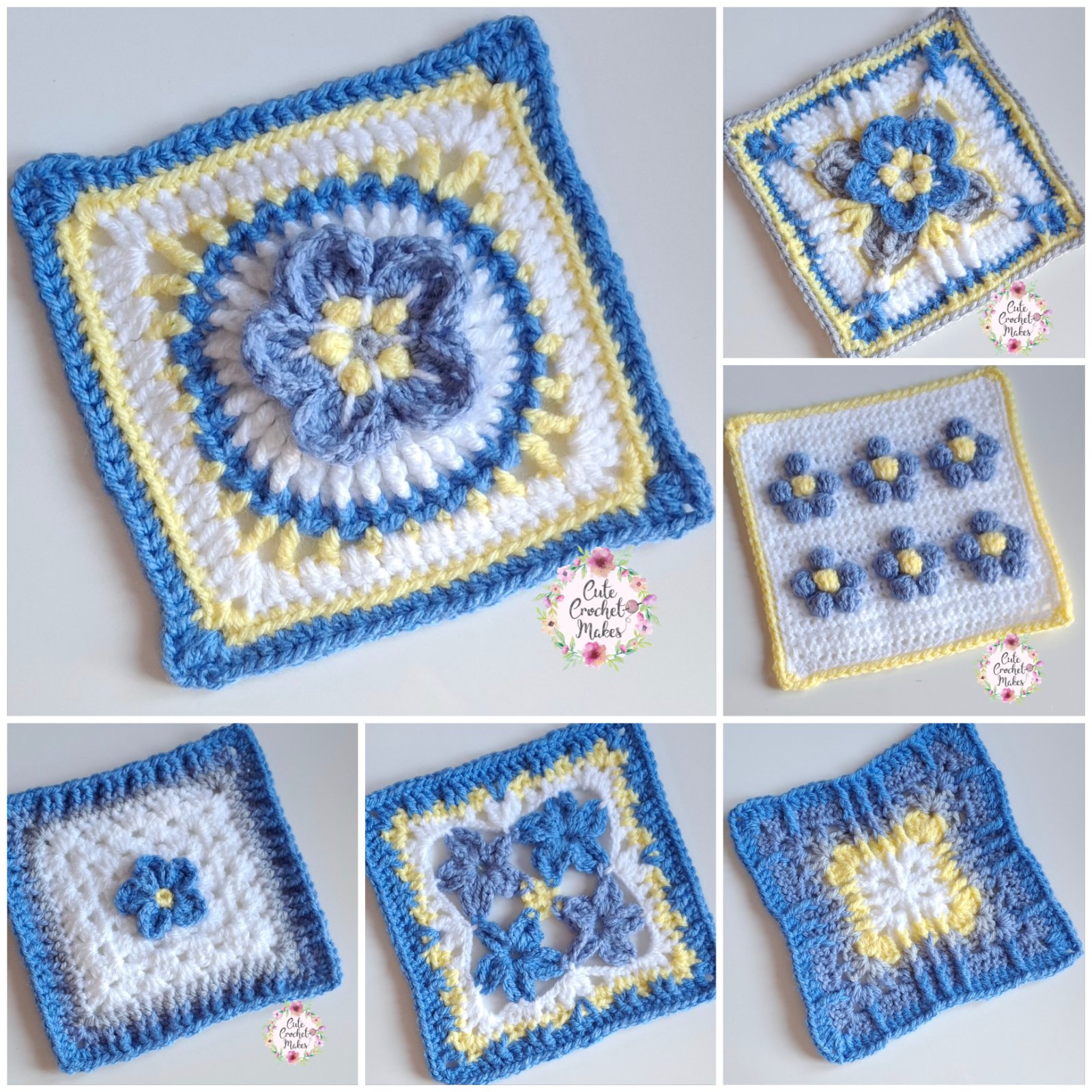 Forget Me Not Blanket Pattern photo 3