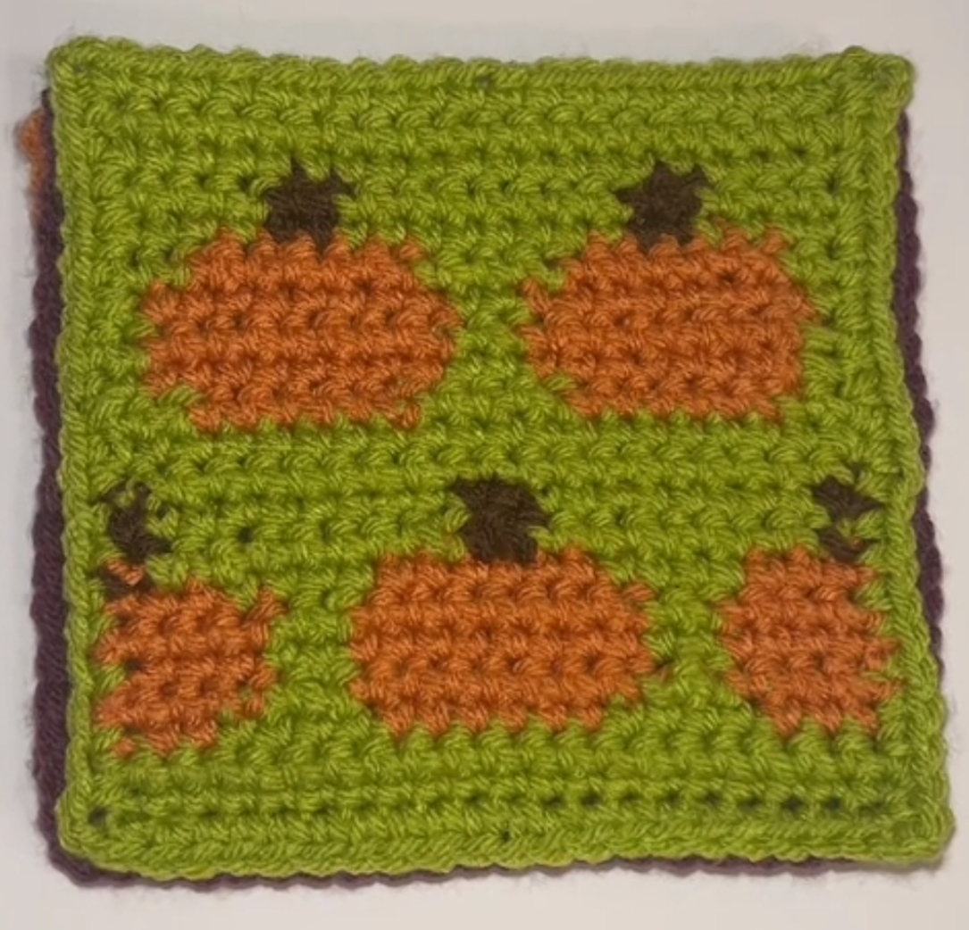 Viral Patchwork Crochet Halloween Cardigan | Free Pattern photo 12