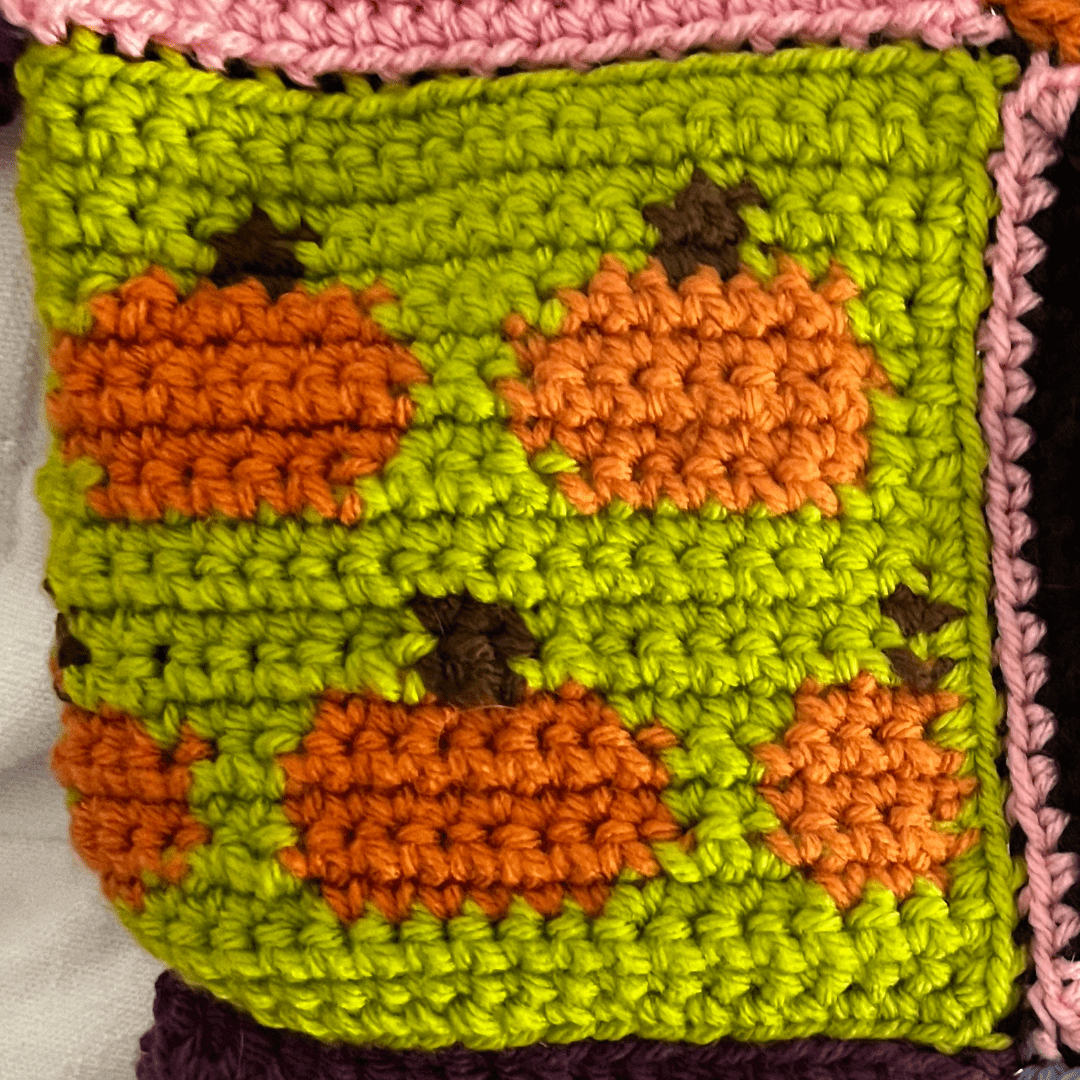 Viral Patchwork Crochet Halloween Cardigan | Free Pattern photo 9